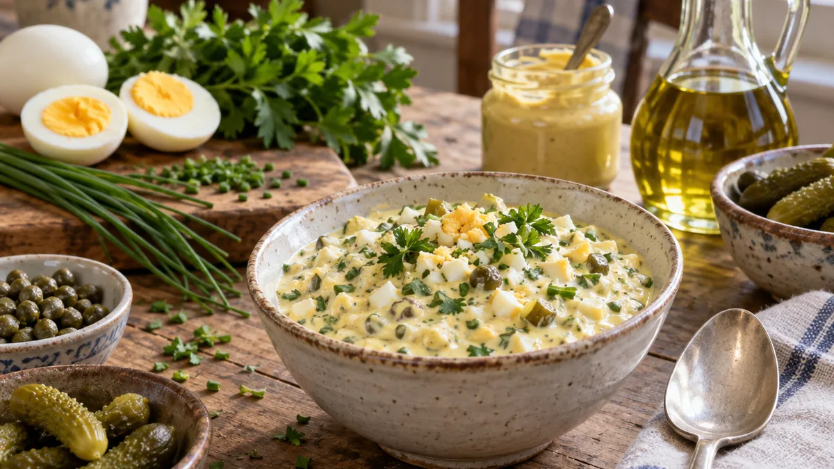 Sauce gribiche : la recette simple en 20 minutes